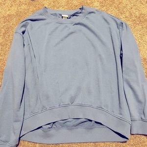 Cropped crewneck